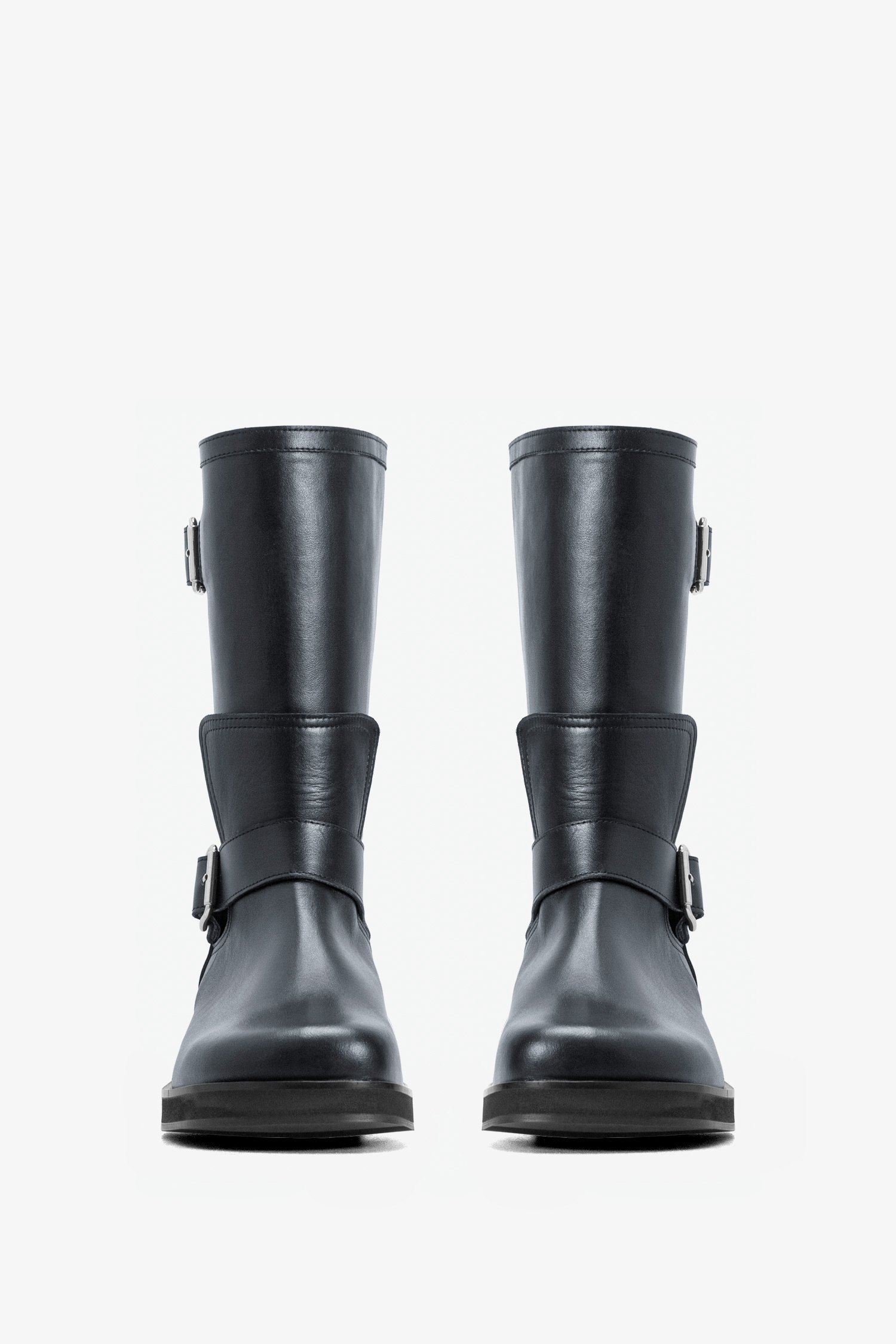 Iconic Biker Boots in Midnight Blue